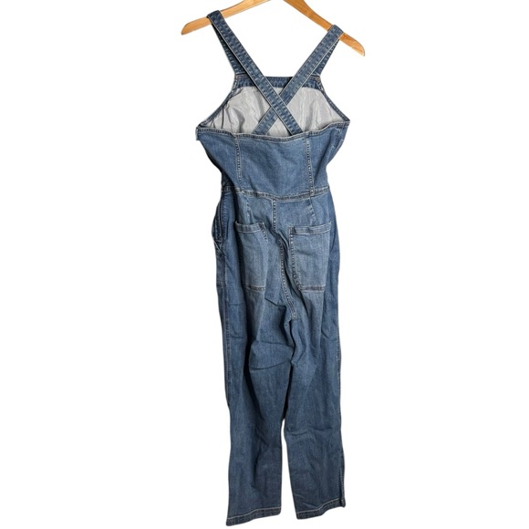 Duluth Daily overalls Denim Overall Jumpsuit belted blue denim Women's size 4 - Picture 5 of 8